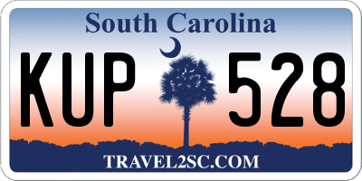 SC license plate KUP528