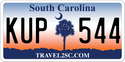 SC license plate KUP544
