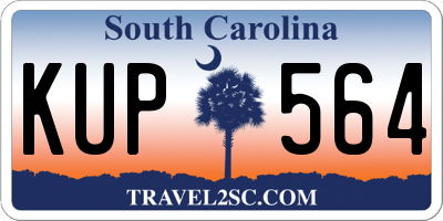 SC license plate KUP564