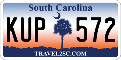SC license plate KUP572