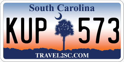 SC license plate KUP573