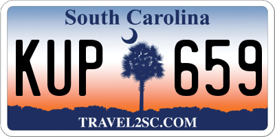 SC license plate KUP659