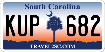 SC license plate KUP682