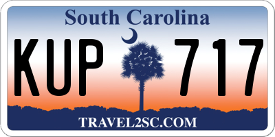 SC license plate KUP717