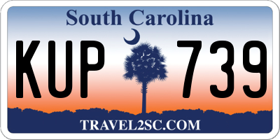 SC license plate KUP739