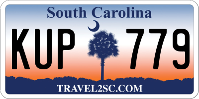 SC license plate KUP779