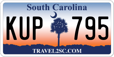 SC license plate KUP795
