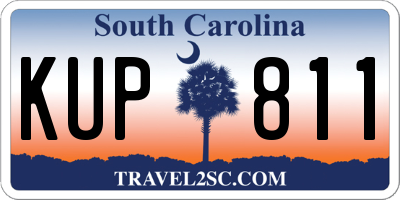 SC license plate KUP811