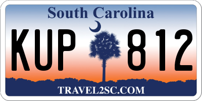 SC license plate KUP812