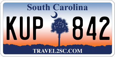 SC license plate KUP842
