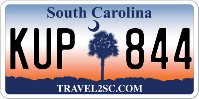 SC license plate KUP844