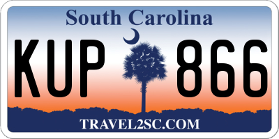 SC license plate KUP866