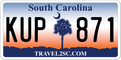 SC license plate KUP871