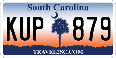 SC license plate KUP879