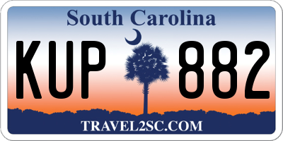 SC license plate KUP882