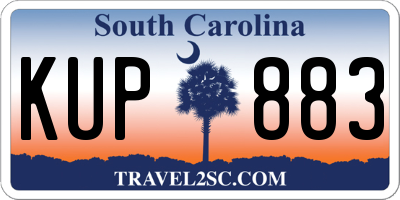 SC license plate KUP883