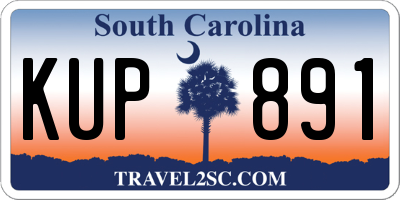 SC license plate KUP891