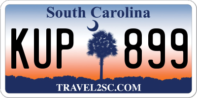 SC license plate KUP899