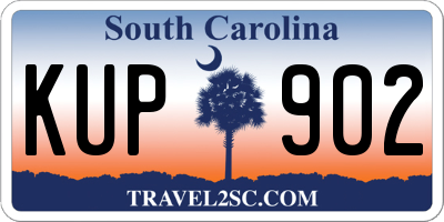 SC license plate KUP902