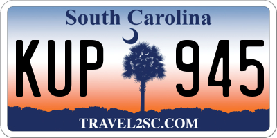 SC license plate KUP945