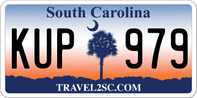 SC license plate KUP979