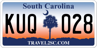 SC license plate KUQ028