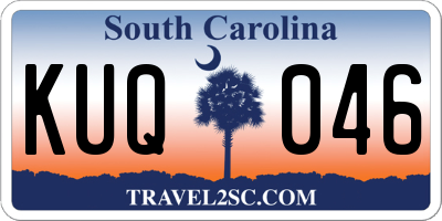 SC license plate KUQ046