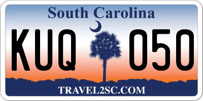 SC license plate KUQ050