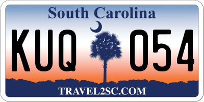 SC license plate KUQ054