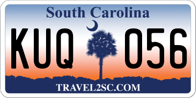 SC license plate KUQ056