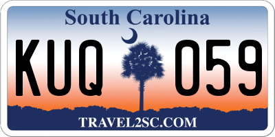 SC license plate KUQ059