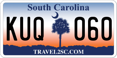 SC license plate KUQ060