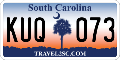SC license plate KUQ073