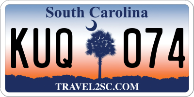 SC license plate KUQ074