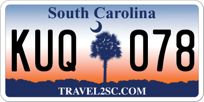 SC license plate KUQ078