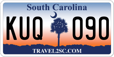 SC license plate KUQ090