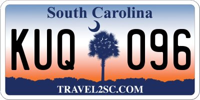 SC license plate KUQ096
