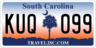 SC license plate KUQ099