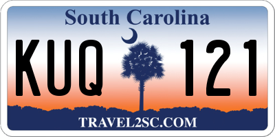 SC license plate KUQ121