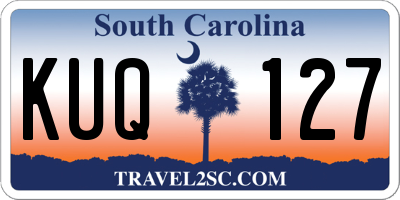 SC license plate KUQ127