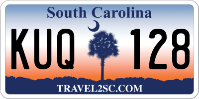 SC license plate KUQ128