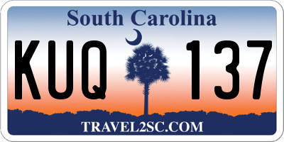 SC license plate KUQ137