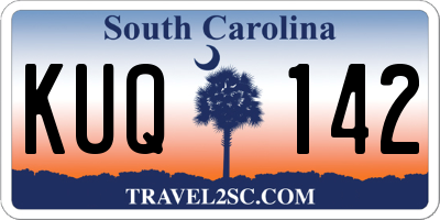 SC license plate KUQ142