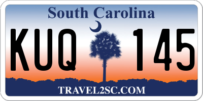 SC license plate KUQ145