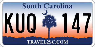 SC license plate KUQ147