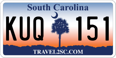 SC license plate KUQ151