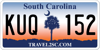 SC license plate KUQ152