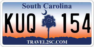 SC license plate KUQ154