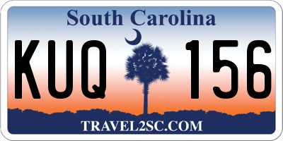 SC license plate KUQ156