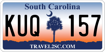 SC license plate KUQ157